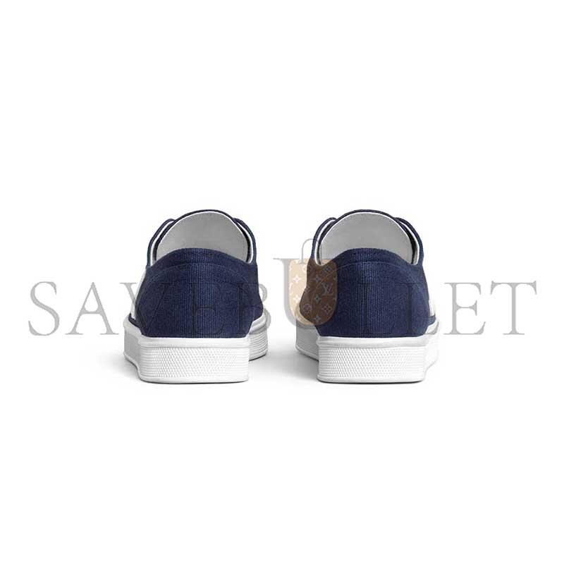 CELINE DARK BLUE WOMEN'S CANVAS SHOES 355842220C07NY